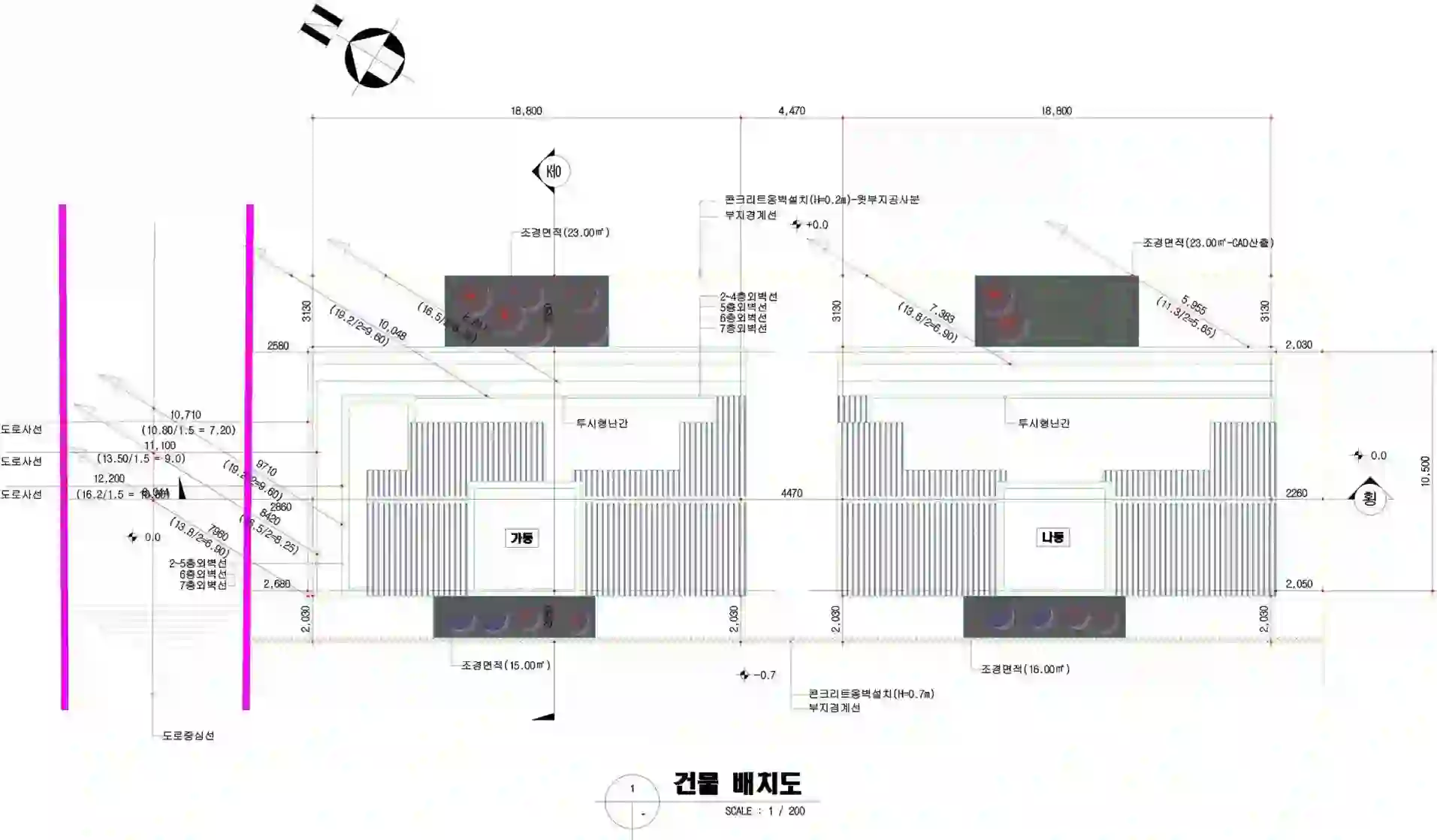 인정타운빌(185-1) 배치도 이미지
